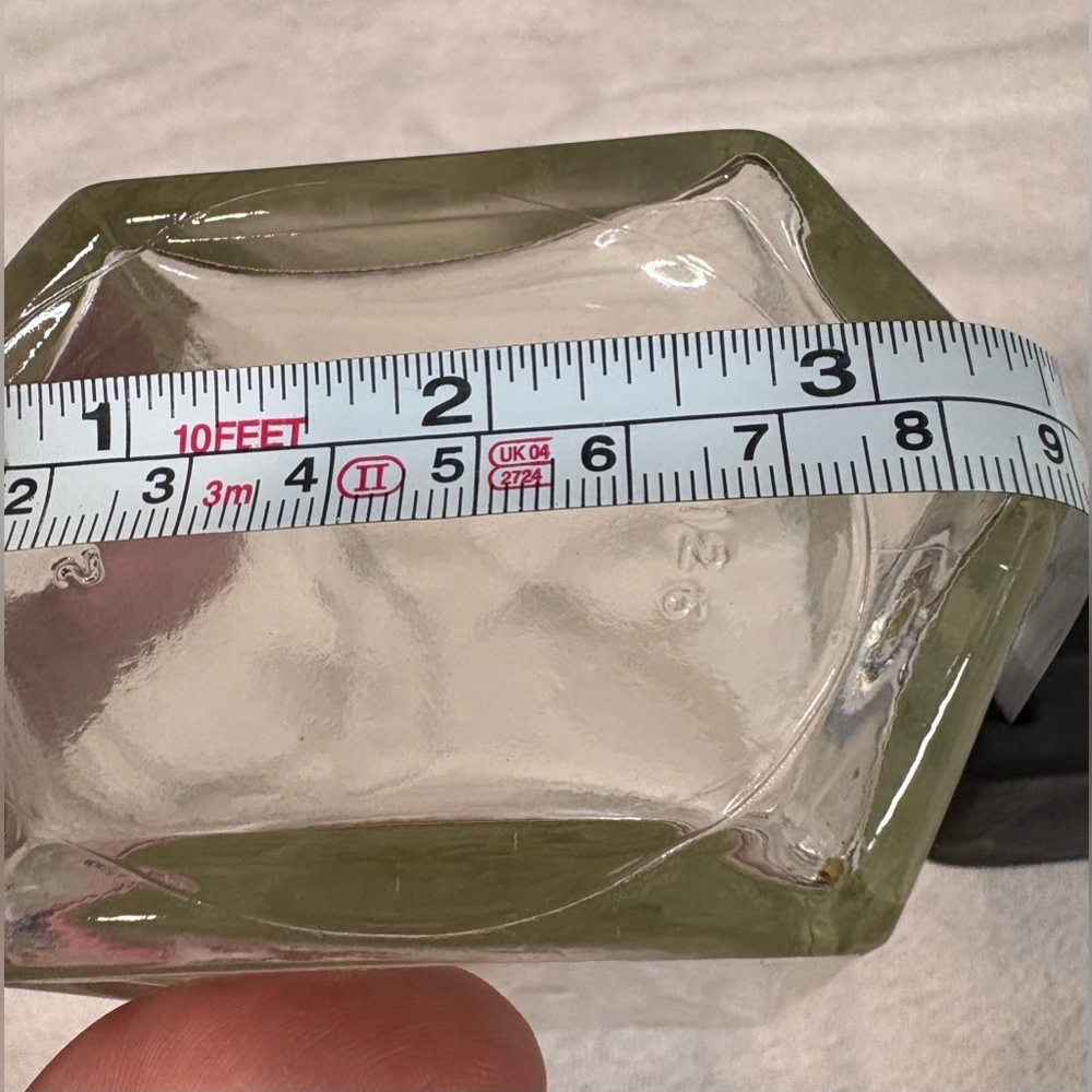 VINTAGE CLEAR GLASS LIQUOR/WINE DECANTER W/ GLASS STOPPER #0-126 ON BOTTOM 12" - Picture 10 of 10